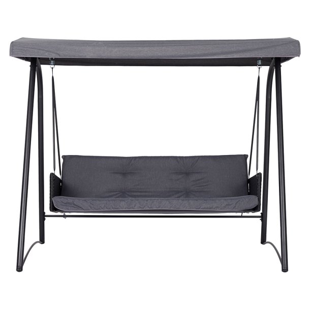 Sanne Hngesofa 3 Pers. mit Kissen schwarz, grau.