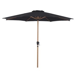 Felix parasol 300cm sort,teak.