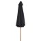 Felix Sonnenschirm 300cm schwarz,Teak.