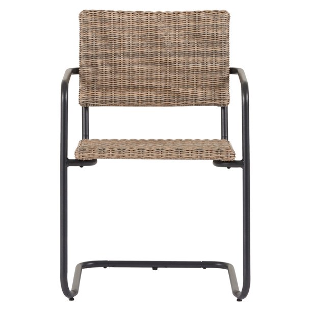 Camille havestol Polyrattan sort,natur.