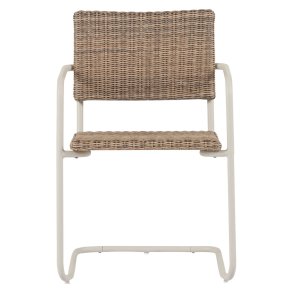 Camille Gartenstuhl Polyrattan natur, grau.