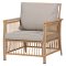 Neel soffgrupp polyrattan 4 delar med kuddar natur.