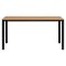 Noah Gartentisch Schwarz, Teak-Dekor.