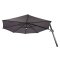 Torben parasol suspendu 3,5m avec lumire solaire noir, gris.