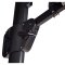 Torben parasol suspendu 3,5m avec lumire solaire noir, gris.