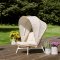 Bille loungestol Polyrattan med hynde beige,natur, gr.