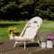 Bille loungestol Polyrattan med hynde beige,natur, gr.