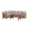 Ester sofast 2 dele med hynder. Sofa vendbar natur.