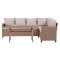 Ester sofast 2 dele med hynder. Sofa vendbar natur.