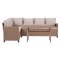 Ester sofast 2 dele med hynder. Sofa vendbar natur.