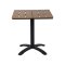 Mads cafebord sort,teak dekor.