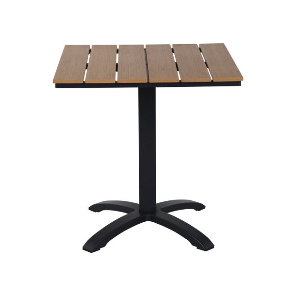 Mads cafebord sort,teak dekor.