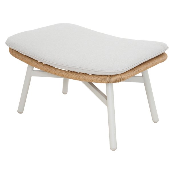 Bille Hocker mit Kissen beige, natur, grau.