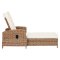Gotland solseng polyrattan med pute natur, offwhite.