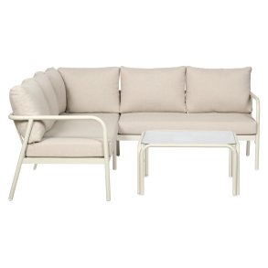 Olga zestaw sof z poduszkami beżowy.