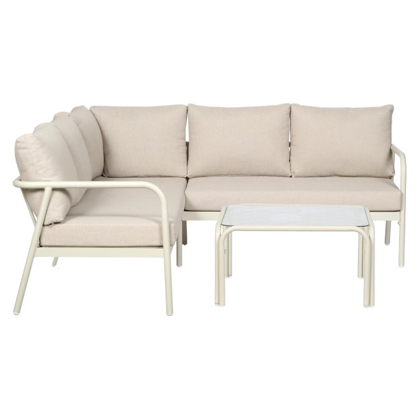 Olga zestaw sof z poduszkami beżowy.