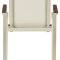 Marianne chaise de jardin avec accoudoirs empilable couleur sable.
