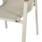 Marianne chaise de jardin avec accoudoirs empilable couleur sable.