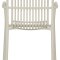 Iben chaise de jardin avec accoudoirs empilable couleur sable.