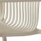 Iben chaise de jardin avec accoudoirs empilable couleur sable.