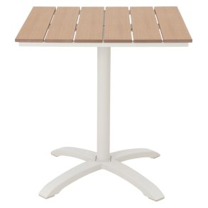 Mads ogrodowy stolik kawiarniany 70x70 cm dekor teak.