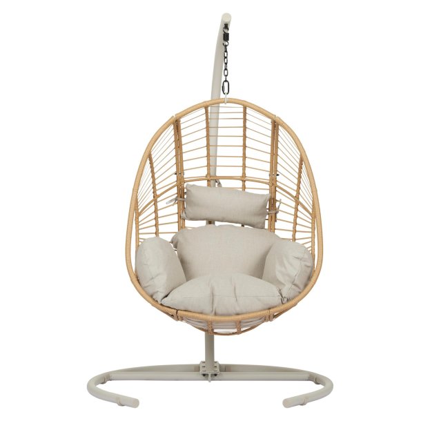 Arne H�ngestuhl mit Kissen natur.