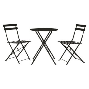 Sam Caf�-Set schwarz.