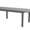 Dory Gartentisch inkl. 2 Zusatzplatten L 160x260 cm schwarz/grau.