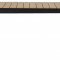 Joan Gartentisch 205-275 x 100 cm, mit Auszug inkl. 1 Platte, schwarz und teak Dekor.