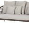 Harvey Gartensofa 3pers. inkl. Auflagen, braun.