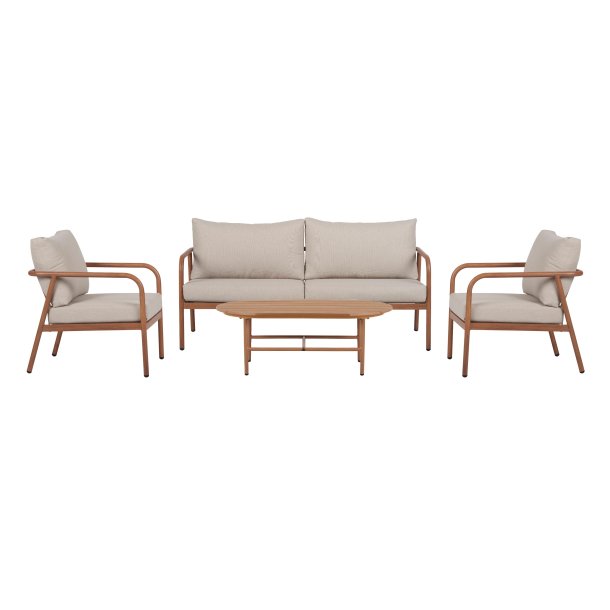 Olga Sofa-Set mit Kissen natur.