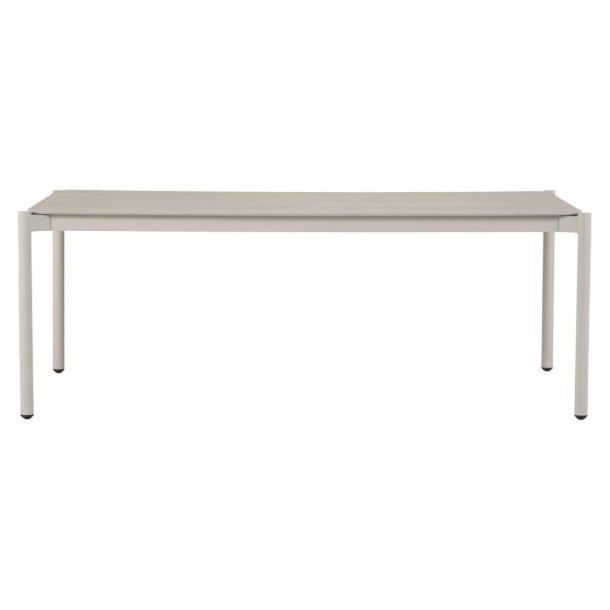 Bo table de jardin 104x204cm gris,pierre décor.