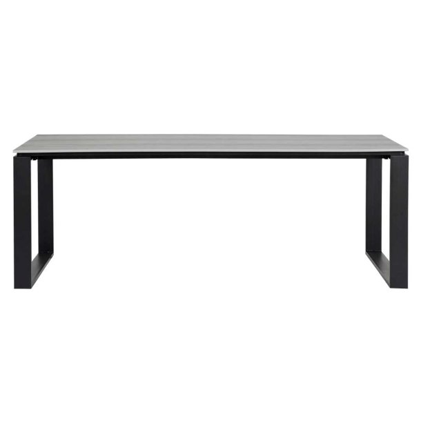 Martinus Gartentisch 100x210cm schwarz,grau.