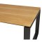 Martinus Gartentisch 100x210cm schwarz,Teak dekor.