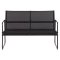 Theodor sofa set 4 parts black.