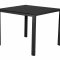 Noma Gartentisch 90 x 90 cm, schwarz und schwarz.