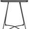 Annie Table basse pour balcon et terrasse, 58 cm, noir/noir. 