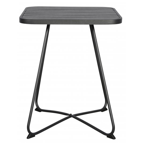 Annie Table basse pour balcon et terrasse, 58 cm, noir/noir. 
