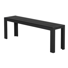 Ikky Gartenbank, 132 cm schwarz/schwarz.