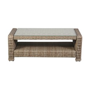 Gram Couchtisch Garten mit Glasplatte, natur.