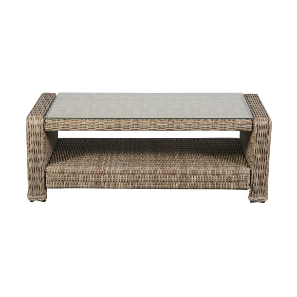 Gram Couchtisch Garten mit Glasplatte, natur.