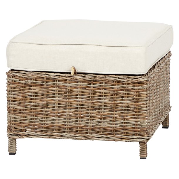 Gram puff inkl. pute, natur og off white.