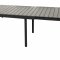 Garp Gartentisch, inkl. 2 Zusatzplatten 223-343 cm schwarz/grau.
