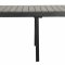 Garp Gartentisch, inkl. 2 Zusatzplatten 223-343 cm schwarz/grau.