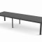 Garp Gartentisch, inkl. 2 Zusatzplatten 223-343 cm schwarz/grau.