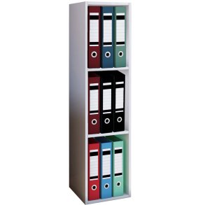 Offas3 regał biurowy 3 półki biały.