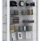 Lumo Maxi Vitrinenschrank 2 Glastren, Glasvitrinen mit LED-Leuchten wei.