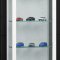 Edana Mini Vitrinenschrank 1 Glastr, Glasvitrine mit 4 Glasbden wei.