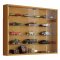 Mandosa L Vitrinenschrank an der Wand montierte 2 Glastren Buche dekor.