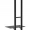 B-MS 190 TV stander hjdejusterbar med 1 hylde og hjul, sort.